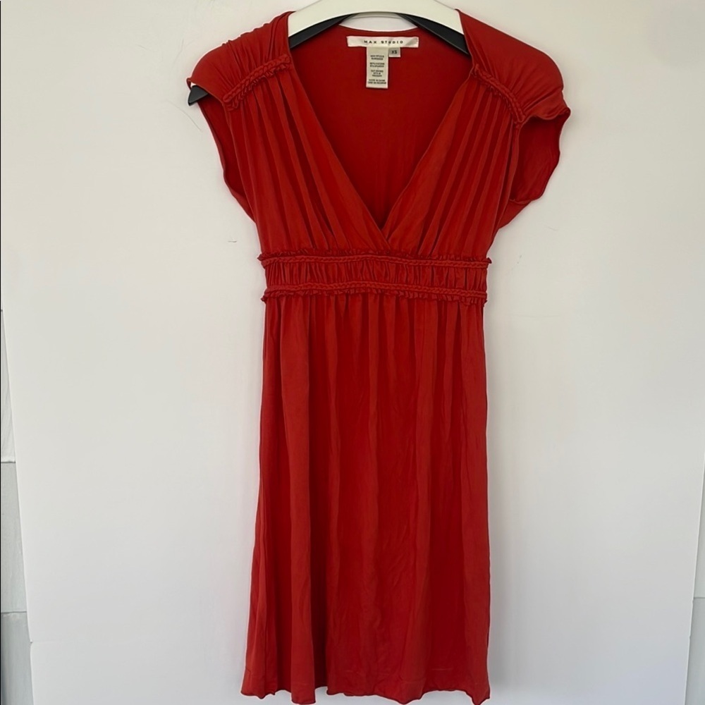 Max Studio Burnt Orange Sundress XS